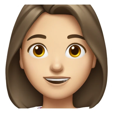 Brunette white Girl taking selfie with her phone sticker