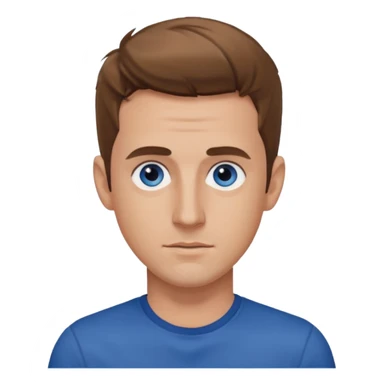 Joey McIntyre blue eyes, light brown hair, dark blue shirt  sticker