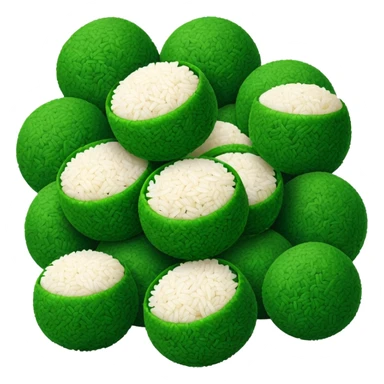 green rice balls sticker