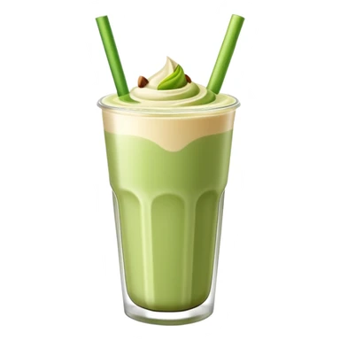 Pistachio matcha milk tea  sticker