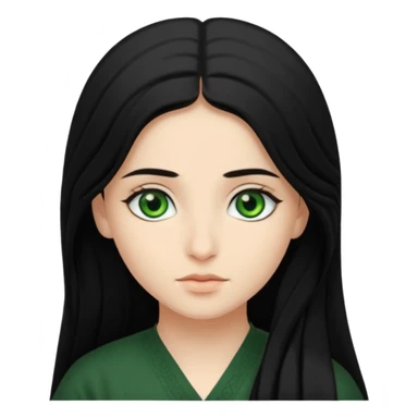 Pathan Pashtun girl green eyes sticker