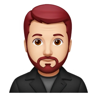 Joey Fatone dark red hair sticker