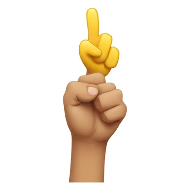 Someone flipping someone off while smiling sticker