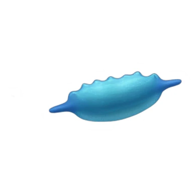 Blue sea slug happpy sticker