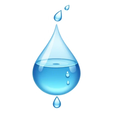 gota de agua musculosa sticker