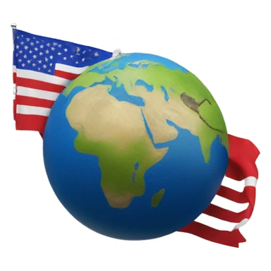 Drapeau universel de la terre sticker