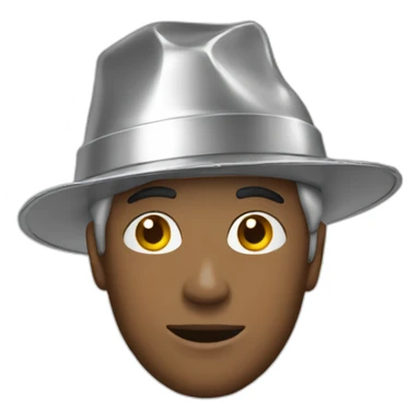 man wearing tinfoil hat sticker