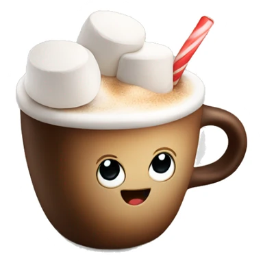 Coffee with marshmallows  sticker