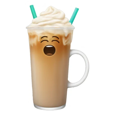 Fall iced chai latte  sticker