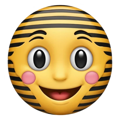 fait moi un emoji qui sourit mais au lieu d’être avec un fond jaune il a un fond arc en ciel mais avec du noir dans l’arc en ciel sticker