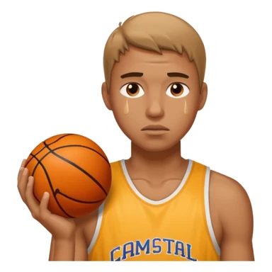 tired basketball player, sweating a lot sticker