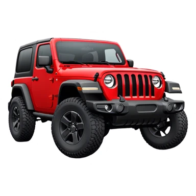 Jeep Wrangler - Jeep (Model Year: 2022) (Iconic colour: Red) sticker