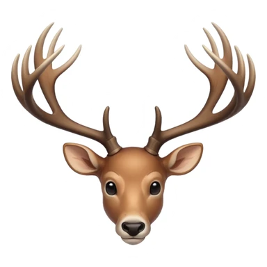 Minimalist deer antlers  sticker