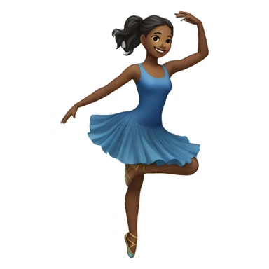 Dancing girl sticker