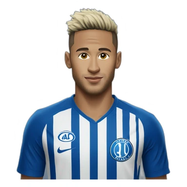 neymar wearing Alhilal shirt sticker