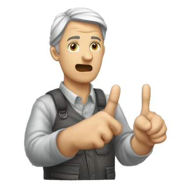 Eine Fraust wo der Daumen zwischen dem Mittelfinger und Zeigefinger ist sticker