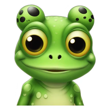 frog in halloween costume sticker