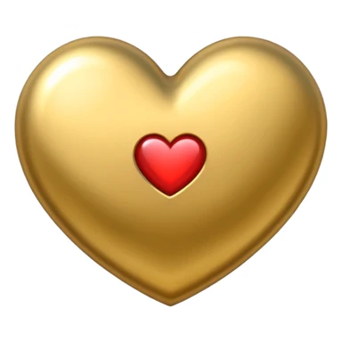 Heart with golden circle  sticker