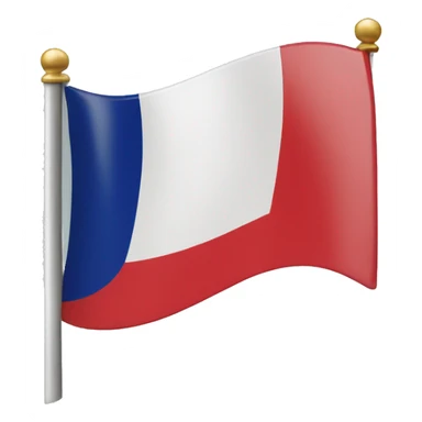 small tiny french flag sticker