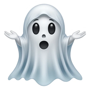 I need a spirit emoji like a ghost but very whispy and airy looking, not so emoji or fake looking make it more realistic  sticker