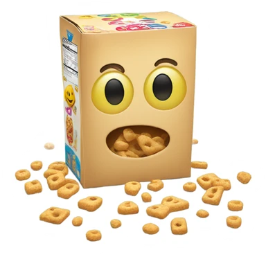 cereal box, game object sticker