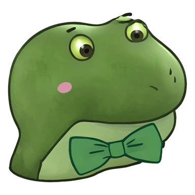A distinguished poop emoji with a bowtie sticker