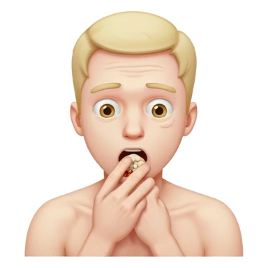 A man choking himself  sticker