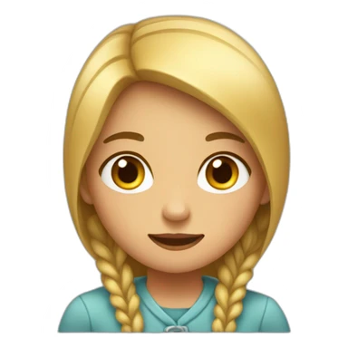 une fille sur un garçon sticker