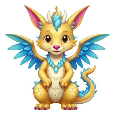 anthropomorphic anthro kawaii cute colorful shiny furry Dutch Angel Dragon-fursona-fursuit furry  (2 legs, 2 arms) (full body) (shoulder bust) (half body) sticker