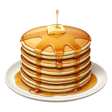 Pancakes with maple syrup  sticker