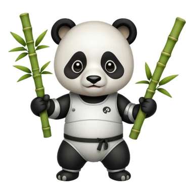 Panda fencing  sticker