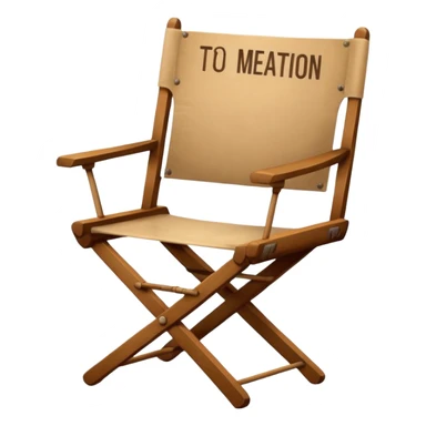 with name written on it name director film director chair sticker