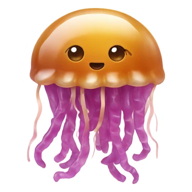 Jelly fish eating pasta  sticker