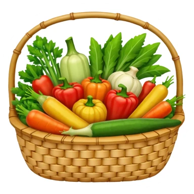  bamboo-basket vegetable sticker