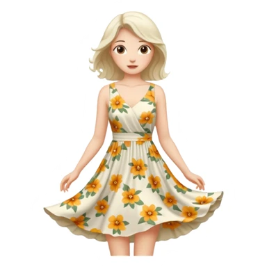 summer dress sticker
