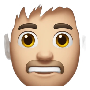 Messi face is boo sticker