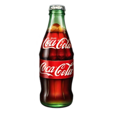Coca cola glass bottle sticker