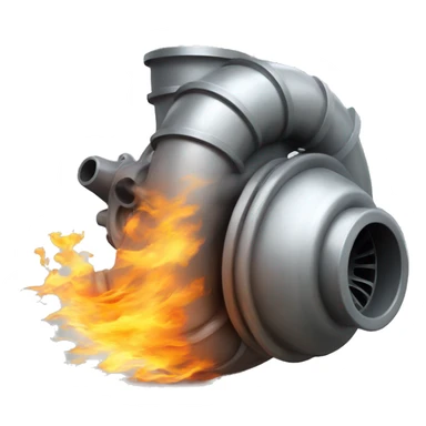Turbocharger spitting fire sticker