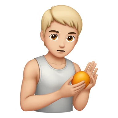 Someone pushing really hard to poo sticker