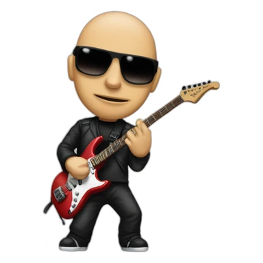 joe satriani no guitar sticker