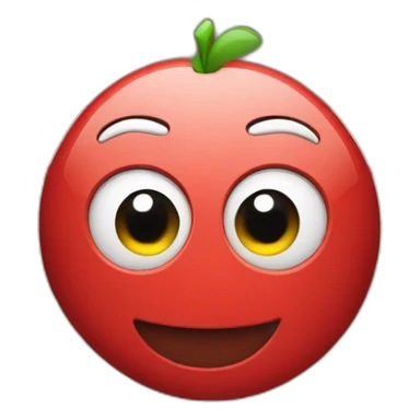 A red MacBook sticker