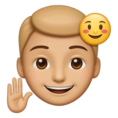 AI emoji with a smirk, winking and holding a thank you sign, directed at friends, playful and appreciative sticker