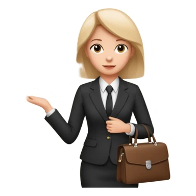 I like the 4th image. Now, make the same woman leave work with her laptop in hand. Add a clock behind her on the wall .  sticker