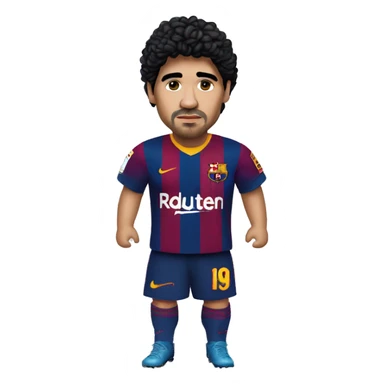Maradona with Barça actual shirt sticker