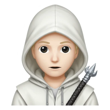 klansmen with hood and spike sticker