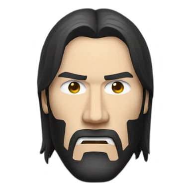 John wick head furious sticker
