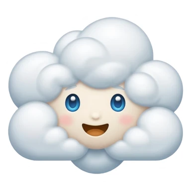 faceless cloud sticker