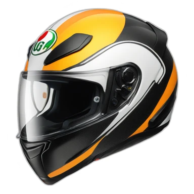 Agv brand motorcycle helmet sticker
