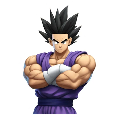 ultimate gohan and future gohan fusion sticker