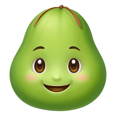 create a cute pistachio in kawai style smiling sticker